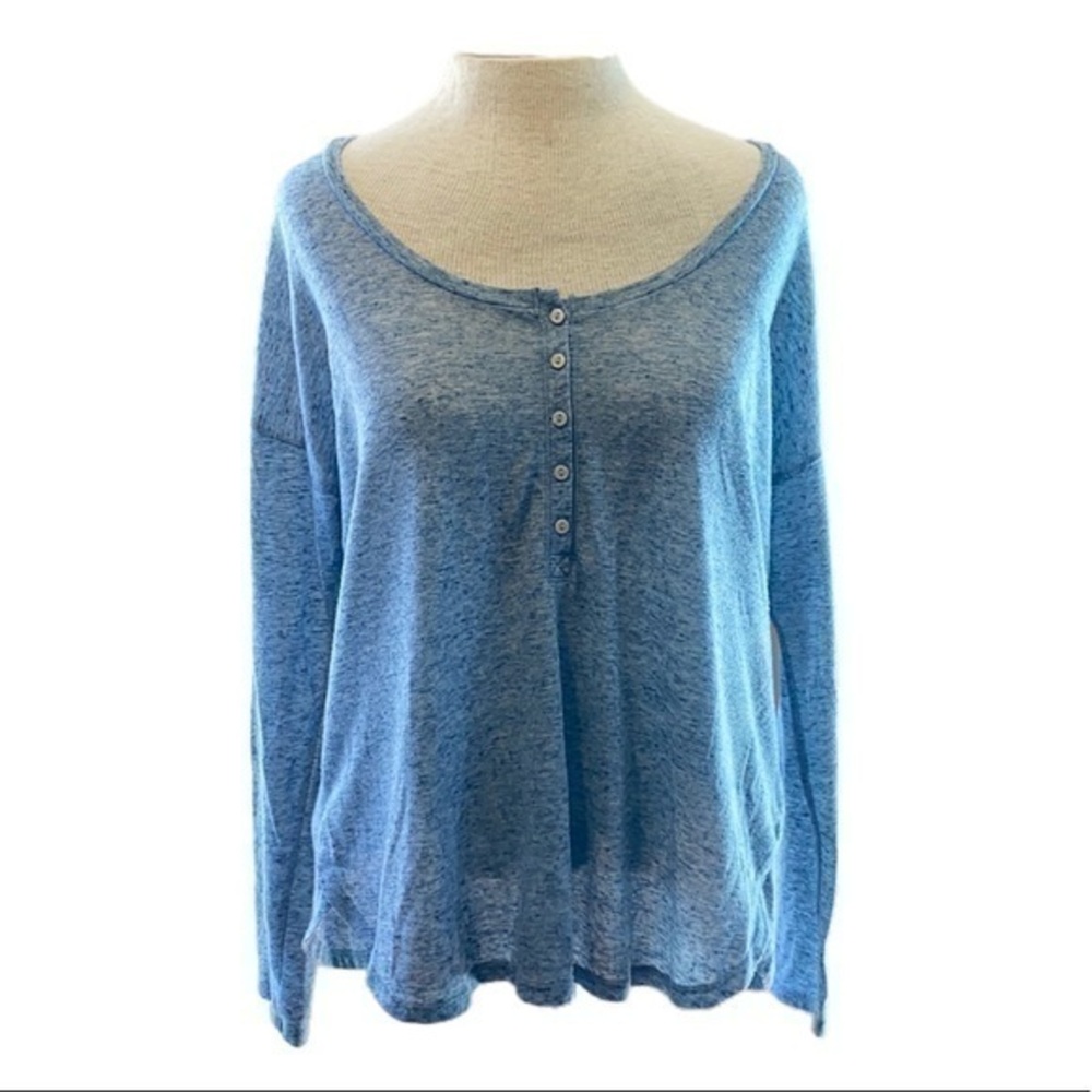 Victoria’s Secret women’s long sleeve top small blue and white marble